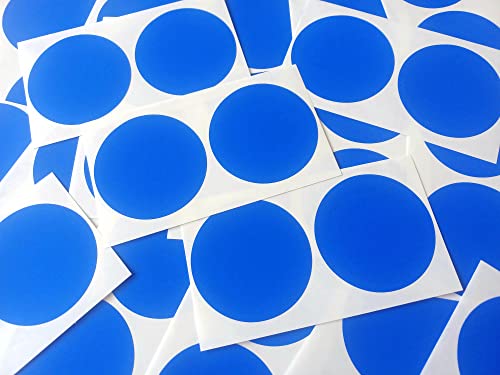 50 mm (5,1 cm) rund selbstklebend Sticky Dot Etiketten, farbige Aufkleber – Royal Blau Kreise (50 Stück) von Minilabel