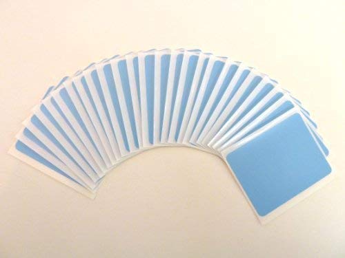 64x51mm Etikett, Rechteck, hellblau, Plastik / Vinyl Farben Code Aufkleber, selbstklebende Selbstklebeetiketten von Minilabel