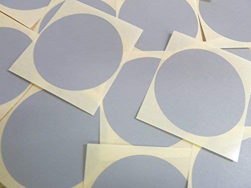 65mm (2.6") Rund, Kreisförmig Farbcode Sticker - Packs Of 25 Groß Bunt Runde, Klebeetiketten - 32 Farben Verfügbar - Grau von Minilabel