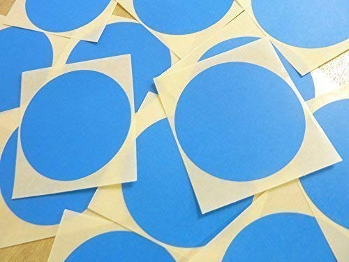 65mm (2.6") Rund, Kreisförmig Farbcode Sticker - Packs Of 25 Groß Bunt Runde, Klebeetiketten - 32 Farben Verfügbar - Mitte Blau von Minilabel