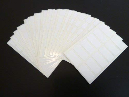 Etiketten, 25 x 12 mm, rechteckig, selbstklebend, Weiß, 200 Stück von Minilabel