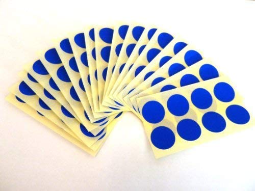 Etiketten, rund, selbstklebend, 19 mm, Königsblau, 135 Stück von Minilabel