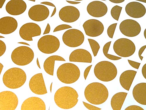 Etiketten, rund, selbstklebend, matt, 25 mm, Goldfarben, 102 Stück von Minilabel