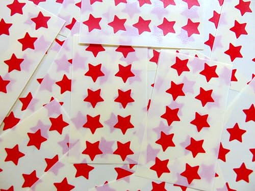 Klebeetiketten, Sterne, selbstklebend, für Farbkodierung, 15 mm Durchmesser, rot, 180 Stück von Minilabel