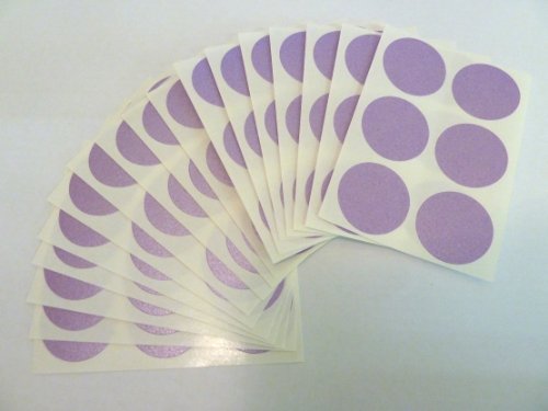 Klebeetiketten, rund, selbstklebend, für Farbkodierung, 25 mm Durchmesser, Lila, 102 Stück von Minilabel