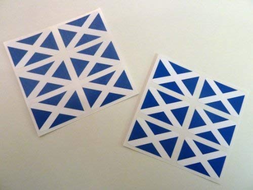 Mini Aufkleber Set, 33x20mm Rechteckiges, selbstklebende Schottland Etiketten, St Andrew Flagge Sticker von Minilabel