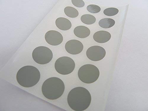 Runde Aufkleber, 13 mm, 72 Stück, in verschieden Farben erhältlich grau von Minilabel