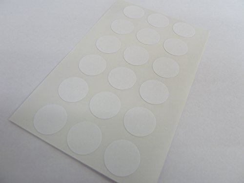 Runde Aufkleber, 13 mm, 72 Stück, in verschieden Farben erhältlich weiß von Minilabel