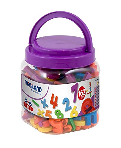 Miniland Magnetische Zahlen 162 Stück, bunt-97915 von Miniland