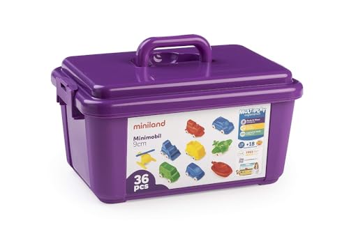 Miniland Spielfahrzeuge Minimobil 9cm, 36 Stück-27471 von Miniland
