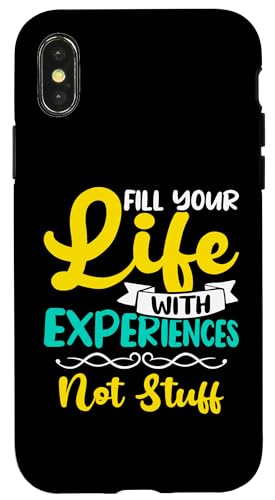 Minimalismus: Fill Your Life With Experiences - Not Stuff Hülle für iPhone X/XS Minimalismus: Fill Your Life With Experiences - Not Stuff Hülle für iPhone X/XS von Minimalism And Simplicity Design Ideas