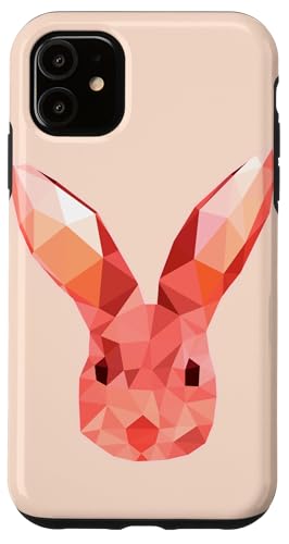 Niedliches rosa Häschen Kaninchen Ostern Tag geometrische abstrakte Kunst Hülle für iPhone 11 Niedliches rosa Häschen Kaninchen Ostern Tag geometrische abstrakte Kunst Hülle für iPhone 11 von Minimalist Abstract Art Gifts Men Women