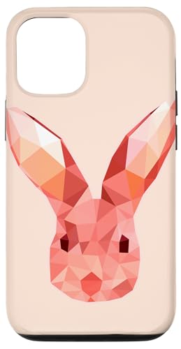 Niedliches rosa Häschen Kaninchen Ostern Tag geometrische abstrakte Kunst Hülle für iPhone 12/12 Pro Niedliches rosa Häschen Kaninchen Ostern Tag geometrische abstrakte Kunst Hülle für iPhone 12/12 Pro von Minimalist Abstract Art Gifts Men Women