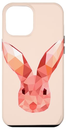 Niedliches rosa Häschen Kaninchen Ostern Tag geometrische abstrakte Kunst Hülle für iPhone 12 Pro Max Niedliches rosa Häschen Kaninchen Ostern Tag geometrische abstrakte Kunst Hülle für iPhone 12 Pro Max von Minimalist Abstract Art Gifts Men Women