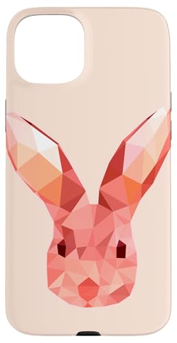 Niedliches rosa Häschen Kaninchen Ostern Tag geometrische abstrakte Kunst Hülle für iPhone 15 Plus Niedliches rosa Häschen Kaninchen Ostern Tag geometrische abstrakte Kunst Hülle für iPhone 15 Plus von Minimalist Abstract Art Gifts Men Women