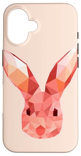 Niedliches rosa Häschen Kaninchen Ostern Tag geometrische abstrakte Kunst Hülle für iPhone 16 Niedliches rosa Häschen Kaninchen Ostern Tag geometrische abstrakte Kunst Hülle für iPhone 16 von Minimalist Abstract Art Gifts Men Women