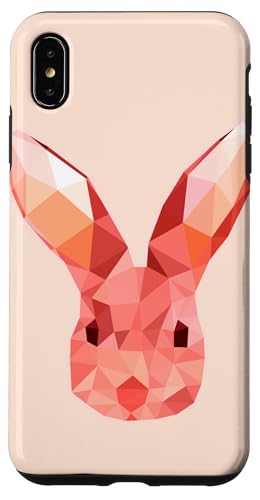 Niedliches rosa Häschen Kaninchen Ostern Tag geometrische abstrakte Kunst Hülle für iPhone XS Max Niedliches rosa Häschen Kaninchen Ostern Tag geometrische abstrakte Kunst Hülle für iPhone XS Max von Minimalist Abstract Art Gifts Men Women