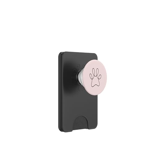 Cat Line Art Paw Kitten Minimalistisches Kunstwerk PopSockets PopWallet für MagSafe von Minimalistic Cat and Kitten Artwork