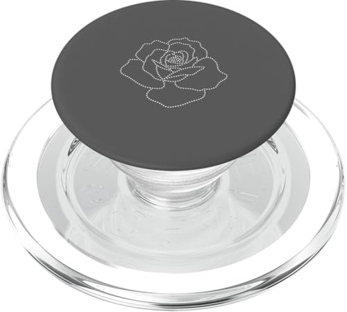 Chic Flower Line Art Minimalistische Floral Artwork Rose PopSockets PopGrip für MagSafe von Minimalistic Flower Artwork