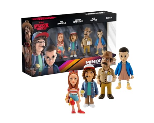 STRANGER THINGS - Eleven, Dustin, Hopper, Max - Pack 4 Fig. Minix 7cm von Minix