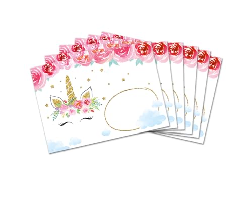 Umschläge mit Kindermotiv Einhorn Unicorn für Mädchen Briefumschläge für Einladungskarten Gutscheine Geldgeschenke DIN C6 (15 Umschläge/selbstklebend mit Abziehstreifen) von Minkocards