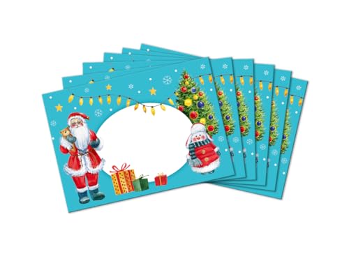 Weihnachten Briefumschläge Umschläge mit Kindermotiv Weihnachtsmann Weihnachtsmotiv für Einladungskarten Gutscheine Geldgeschenke einpacken DIN C6 (25 Umschläge/selbstklebend) von Minkocards