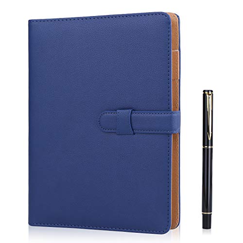 Minlna A5 Leder Notizbuch, Bindemittel Nachfüllbares Kompositions Notizbuch, für Business-Tagebuch Sitzungsprotokoll Minlna A5 Leder Notizbuch, Bindemittel Nachfüllbares Kompositions Notizbuch, für Business-Tagebuch Sitzungsprotokoll von Minlna