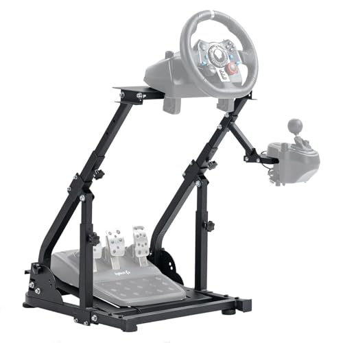 Minneer Racing Wheel Stand Lenkradständer Ultra-stabil 4 Stützarme passend für Logitech G25 G27 G29 G920 Thrustmaster T300RS,Rennsimulator Cockpit KEINE Lenkradpedale Minneer Racing Wheel Stand Lenkradständer Ultra-stabil 4 Stützarme passend für Logitech G25 G27 G29 G920 Thrustmaster T300RS,Rennsimulator Cockpit KEINE Lenkradpedale von Minneer