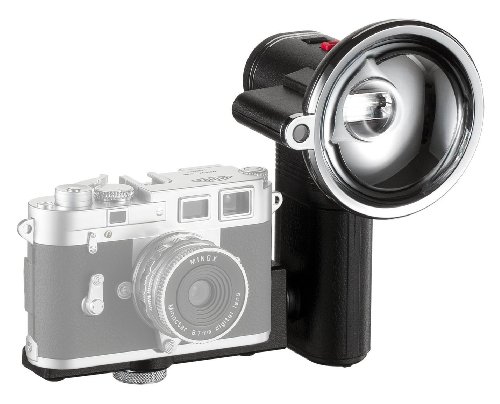 MINOX Classic Camera Auto Flash – Blitzgerät im nostalgischen Look für Digital Classic Camera Modelle - mit automatischem Lichtsensor – Inkl. Batterien von Minox