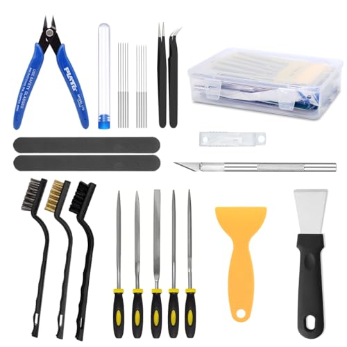 3D Drucker Zubehör, Mintion 3D Drucker Werkzeug Kit, Schaber, Pinzette, Cutter, Nadelfeilen, Reinigungsnadeln, Schleifstäbe, Schnitzwerkzeuge und mehr 3D Druck zubehör für alle 3D Drucker von Mintion