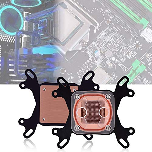 Miokycl Flüssigkeit Computer PC CPU Wasserkühlung Block Wasserblock FlüssigkeitskühlerCPU Kühler Werblock 15×9×2 Computer PC CPU Wasserkühlung Block Wasserblock Flüssigkeitskühler 50 Mm von Miokycl