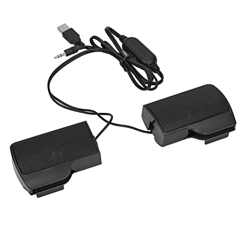 Miokycl Laptop-Lautsprecher, USB-betrieben, Kabelgebundener Monitor, Soundbar, Stereo-Sound mit Bildschirm-Clip Monitor, Notebook, Tablets, TV von Miokycl