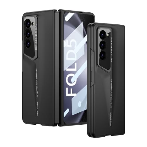 Blade Folding Phone Case für Samsung Galaxy Z Fold 5, Ultradünne Hülle mit integrierter Schale und Membran für Z Fold 4, Matte PC-Hartschale (Schwarz, Für Fold 5) von MiorMiar