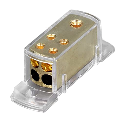 Miosugo Auto-Audio-Sicherungskasten, 1 in 4 out Sicherungskasten, Wasserdichter Sicherungskasten, Marine-Batterieanschluss-Sicherungskasten, passend für alle Arten von Autos, Lastwagen, Booten Miosugo Auto-Audio-Sicherungskasten, 1 in 4 out Sicherungskasten, Wasserdichter Sicherungskasten, Marine-Batterieanschluss-Sicherungskasten, passend für alle Arten von Autos, Lastwagen, Booten von Miosugo