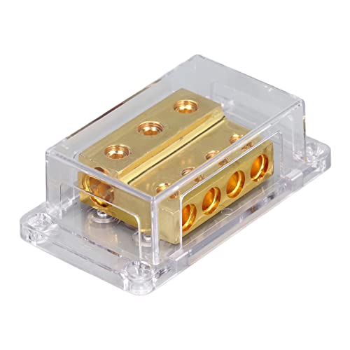 Miosugo Auto-Audio-Sicherungskasten, Wasserdichter Sicherungskasten, 1 in 4 out Sicherungskasten, Marine-Batterieanschluss-Sicherungskasten, passend für alle Arten von Autos, Lastwagen, Booten Miosugo Auto-Audio-Sicherungskasten, Wasserdichter Sicherungskasten, 1 in 4 out Sicherungskasten, Marine-Batterieanschluss-Sicherungskasten, passend für alle Arten von Autos, Lastwagen, Booten von Miosugo