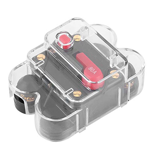 Miosugo Stromkreisunterbrecher Auto, Marine Sicherungen 12V‑24V DC, Wasserdichter Unterbrecher für Boots-Inverter, Mit manueller Rückstellfunktion, mit wasserdichter Abdeckung (100A) von Miosugo