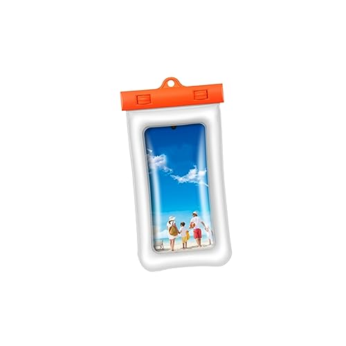 Mipcase 1 Stück wasserdichte Handytasche Handyhülle unter Wasser Handy, Mobiltelefon Beutel Telefon wasserdichte Tasche wasserdichtes Telefongehäuse für Schnorcheln Orange von Mipcase
