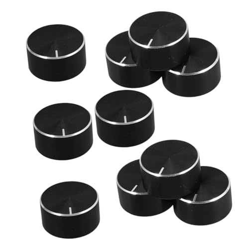 Mipcase 10 Stück Audio-Einstellknopf Ersatzknöpfe für Verstärker Lautstärkeregler Universal-Bedienknöpfe Aluminiumlegierung Black Mipcase 10 Stück Audio-Einstellknopf Ersatzknöpfe für Verstärker Lautstärkeregler Universal-Bedienknöpfe Aluminiumlegierung Black von Mipcase