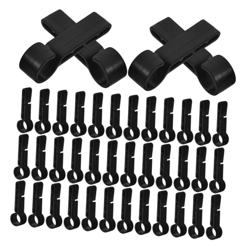 Mipcase 100Stücke Schutzhelm Clips Robuste Kunststoffklemmen für Stirnlampen Sicheres Zubehör für Schutzhelm für Nächtliche Aktivitäten Erhöhte Sichtbarkeit Langlebig von Mipcase