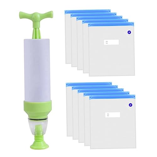 Mipcase 10Stücke Vakuumbeutel für Druckerfilament Vakuumkompression Aufbewahrungstaschen mit Luftpumpe Schützt vor Feuchtigkeit für Petg Materialien von Mipcase