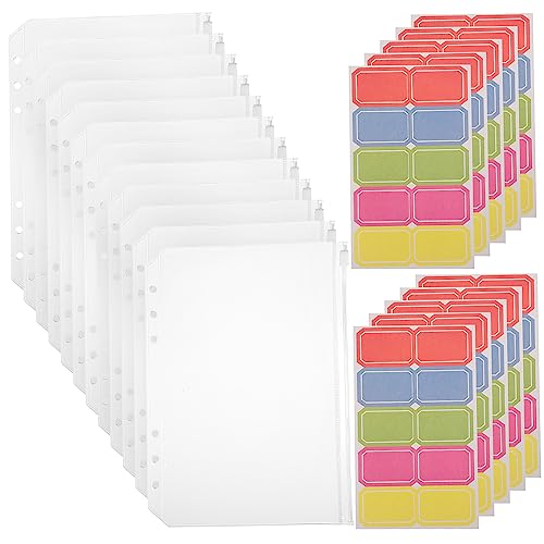 Mipcase 12Stücke Aktentasche mit Reißverschluss Dokumententasche für Ordner mit Löchern und Klebeetiketten Transparent für Studium und Reisen Mipcase 12Stücke Aktentasche mit Reißverschluss Dokumententasche für Ordner mit Löchern und Klebeetiketten Transparent für Studium und Reisen von Mipcase