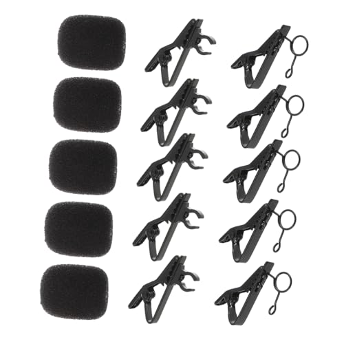 Mipcase 18Stücke Teiliges Mikrofon Krawatten Clip Set mit Hochdichten Schwammabdeckungen und Robusten Drahtclips für Ansteckmikrofone Sicheren Befestigung und Geräuschreduktion Mipcase 18Stücke Teiliges Mikrofon Krawatten Clip Set mit Hochdichten Schwammabdeckungen und Robusten Drahtclips für Ansteckmikrofone Sicheren Befestigung und Geräuschreduktion von Mipcase