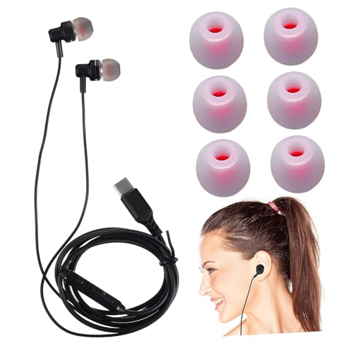 Mipcase 1Satz USB C in Ear Ohrhörer mit Geräuschunterdrückung Ergonomisches Design Integriertes Mikrofon Lautstärkeregelung Ohrstöpseln für Klaren Mipcase 1Satz USB C in Ear Ohrhörer mit Geräuschunterdrückung Ergonomisches Design Integriertes Mikrofon Lautstärkeregelung Ohrstöpseln für Klaren von Mipcase