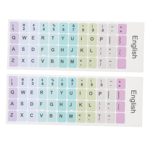 Mipcase 2 Blätter Tastaturaufkleber Vinyl Planke Ö Laptop -Aufkleber Schlüsselkaps Aufkleber für Computertastaturen Computer-Aufkleber kleine Tastatur Laptop-Aufkleber Abs von Mipcase