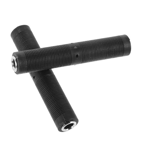 Mipcase 2 Stück Audio-Adapter Tischler -stereoanschluss Jack Audio Joiner Adapter Jack Stereo Audioadapterkabel Für Mikrofon Tischler -Connector -Audio Metall Black von Mipcase