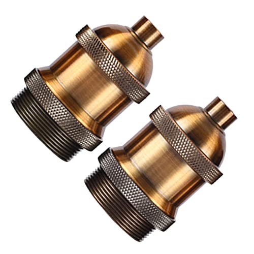 Mipcase 2Stücke Vintage Lampenfassung Retro Pendelleuchte Sockel für DIY Beleuchtung für Glühbirnen Einfach zu Installieren Industrieller Mipcase 2Stücke Vintage Lampenfassung Retro Pendelleuchte Sockel für DIY Beleuchtung für Glühbirnen Einfach zu Installieren Industrieller von Mipcase