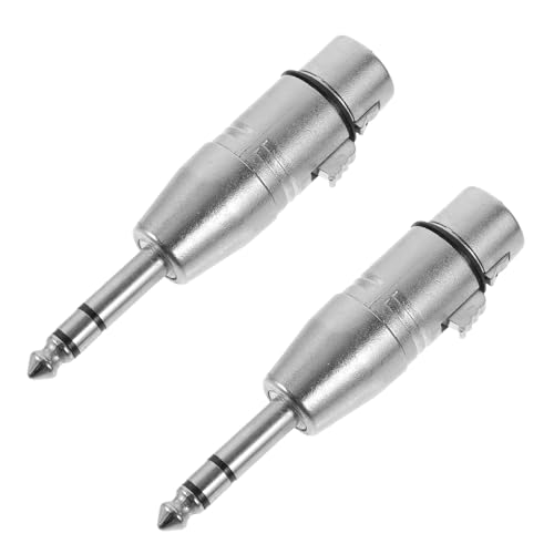 Mipcase 2Stücke Xlr Audiokonverter Adapter Buchse Stereo Audio Adapter für Mikrofonzubehör für Musikproduktion Heimstudio Mipcase 2Stücke Xlr Audiokonverter Adapter Buchse Stereo Audio Adapter für Mikrofonzubehör für Musikproduktion Heimstudio von Mipcase