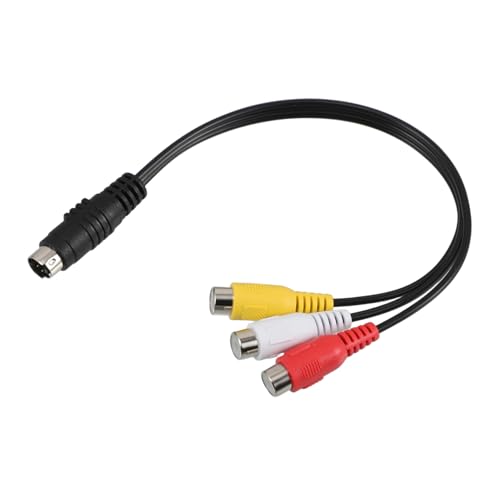 Mipcase 4 Videoadapter Adapterdraht für Video Ersatz-Audiokabel Ersatz -Audio -Videokabel Laptop -Adapterkabel -Austausch Audio-Video-Kabel Video Auxiliary Cord Plastik von Mipcase
