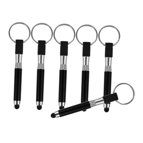 Mipcase 6 Stück Schlüsselanhänger Eingabestift Eingabestift Kapazitive Version Schlüsselanhänger Schlaufe Zubehör Kleiner Eingabestift Kapazitiver Touchscreen Ersatz Mini von Mipcase