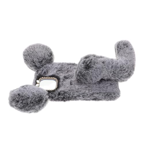 Mipcase Handyhülle Plüschhasenhülle Flauschige Hasenhülle Fall für Telefon Hülle aus Kaninchenfell Plüschhülle mit Hasenohren Telefonhülle Stofftier TPU Dark Grey Mipcase Handyhülle Plüschhasenhülle Flauschige Hasenhülle Fall für Telefon Hülle aus Kaninchenfell Plüschhülle mit Hasenohren Telefonhülle Stofftier TPU Dark Grey von Mipcase